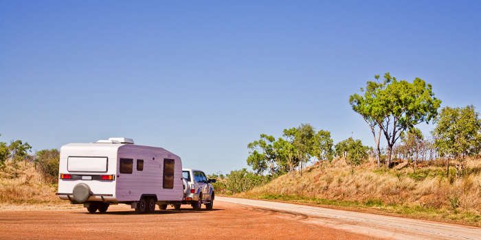caravan outback australia