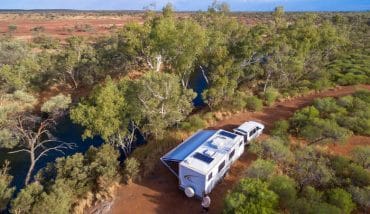 caravan automation camping outback australia